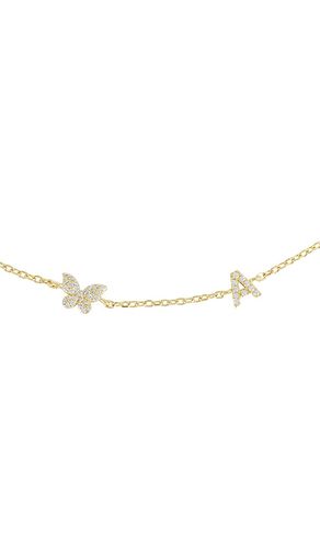 COLLIER PAVE en . Taille A. Also en B, C, D, E, F, G, H, I, J, K, L, M, N, O, P, R, S, T, V - By Adina Eden - Modalova