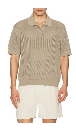 Knit Mesh Johnny Collar Polo en . Taille M. Also en S - AUTO-REPLY - Modalova