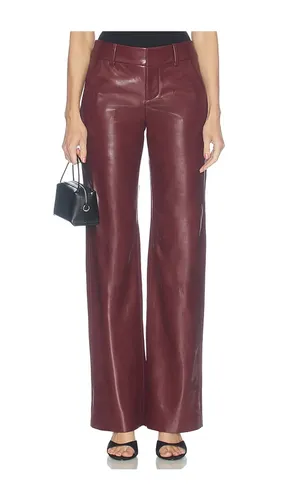 Olivia Alexander Vegan Legan Leather Slim Straight Trouser en . Taille 0. Also en 10, 2, 4, 6 - Alice + Olivia - Modalova