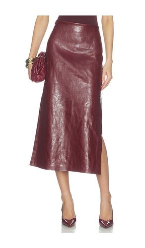 JUPE NUISETTE FENDUE IMITATION CUIR MAEVE en . Taille 0. Also en 2, 4, 6, 8 - Alice + Olivia - Modalova
