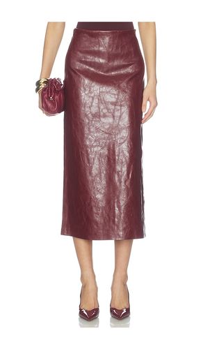 JUPE NUISETTE FENDUE IMITATION CUIR MAEVE en . Taille 0. Also en 2, 4, 6, 8 - Alice + Olivia - Modalova