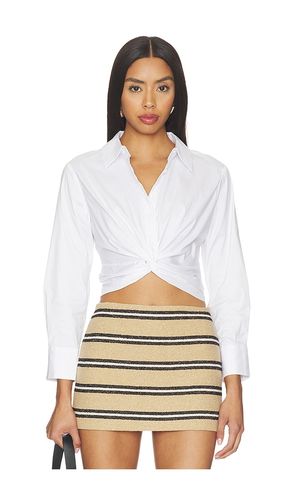 Phebe Twist Longesleeve Cropped Blouse en . Taille M. Also en XS - Alice + Olivia - Modalova