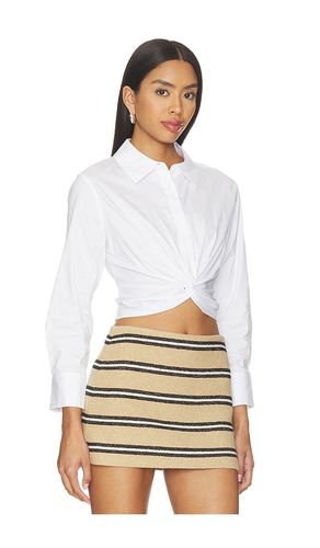 Phebe Twist Longesleeve Cropped Blouse en . Taille M. Also en XS - Alice + Olivia - Modalova