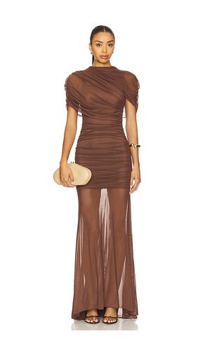 ROBE LONGUE AVEC MAILLE MESH EVIANNA en . Taille L. Also en M, S, XL, XS - Amanda Uprichard - Modalova