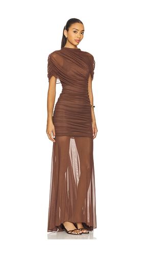 ROBE LONGUE AVEC MAILLE MESH EVIANNA en . Taille L. Also en S, XL, XS - Amanda Uprichard - Modalova