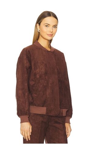 BLOUSON BOMBER EN DAIM VERO en . Taille L. Also en S, XS - Amanda Uprichard - Modalova