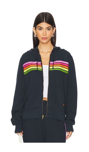 SWEAT À CAPUCHE AVEC GLISSIÈRE 5 STRIPE in . Size S, XL - Aviator Nation - Modalova