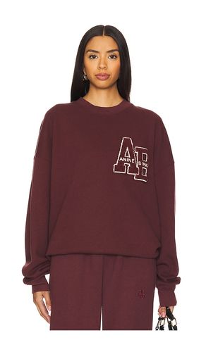 SWEAT OVERSIZED MILES LETTERMAN en . Taille L. Also en S - ANINE BING - Modalova