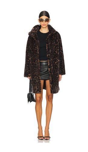 Blair Leopard Mid Length Coat in . Size S, XXL - Apparis - Modalova