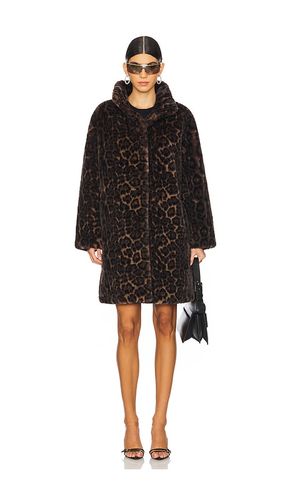 MANTEAU MI-LONG BLAIR LEOPARD en . Taille M. Also en - Apparis - Modalova