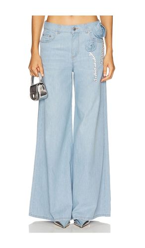 Crystal Rosette Wide Leg Jeans en . Taille 26. Also en 27 - AREA - Modalova