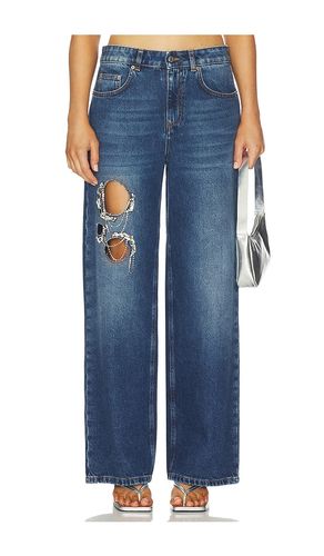 Crystal Chain Cutout Relaxed Leg en . Taille 25. Also en 26, 27 - AREA - Modalova