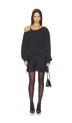 ROBE PRE-STYLED SLIP W CUT NECKLINE SWEATER en . Taille XS. Also en S, M - Alexander Wang - Modalova