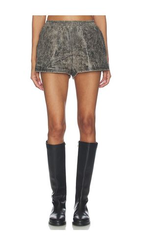Mid Rise Leather Mini Short in . Size L. Also in M, S, XS - Alexander Wang - Modalova