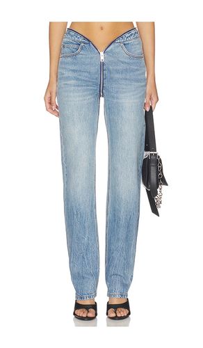 Dipped V Zip Waistband Straight Leg Jeans en . Taille 26. Also en 29 - Alexander Wang - Modalova