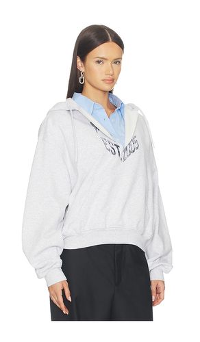 SWEAT À CAPUCHE PRESTYLED SLASHED WITH CROPPED SHIRT DICKIE en . Taille S. Also en M, L - Alexander Wang - Modalova