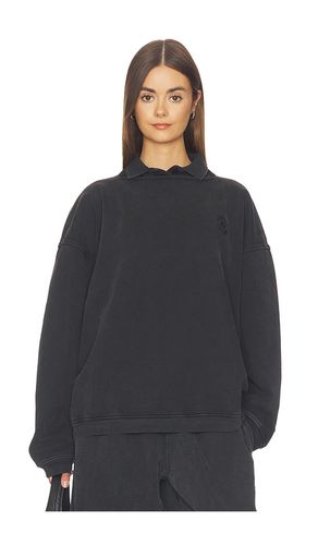 PULL PRESTYLED SLASHED CREWNECK WITH POLO DICKIE en . Taille M. Also en S - Alexander Wang - Modalova
