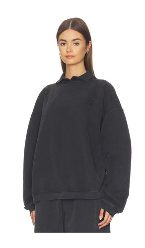 PULL PRESTYLED SLASHED CREWNECK WITH POLO DICKIE en . Taille M. Also en S - Alexander Wang - Modalova