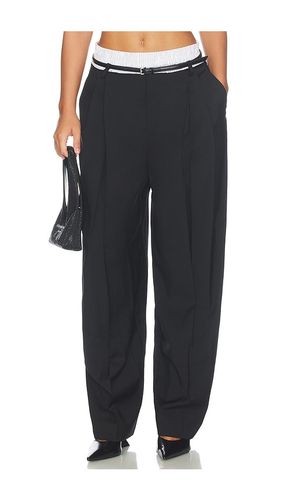 PANTALON MID-RISE BELTED TAILORED W/ PRE-STYLED BOXER en & . Taille 0. Also en 4 - Alexander Wang - Modalova