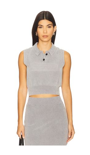 Polo Collar Vest With Embossed Logo en . Taille M. Also en S, XS - Alexander Wang - Modalova