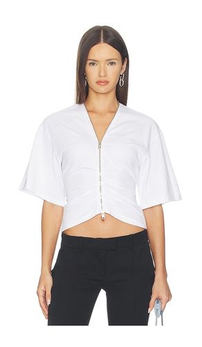 Gathered T-shirt With Continuous Loop Zipper en . Taille L. Also en XS - Alexander Wang - Modalova