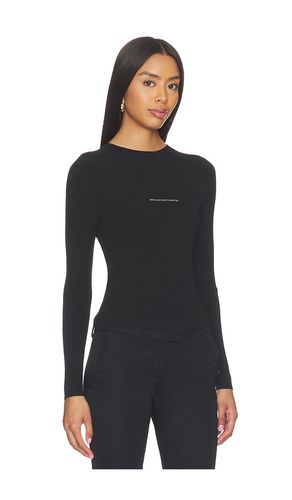 Long Sleeve Crewneck Top With Jacquard Logo en . Taille M. Also en - Alexander Wang - Modalova