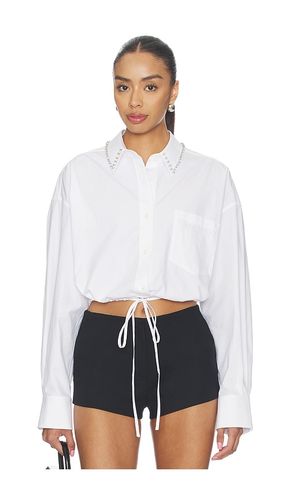 CHEMISE WRAP WITH CRYSTAL STUD COLLAR en . Taille S. Also en XS - Alexander Wang - Modalova