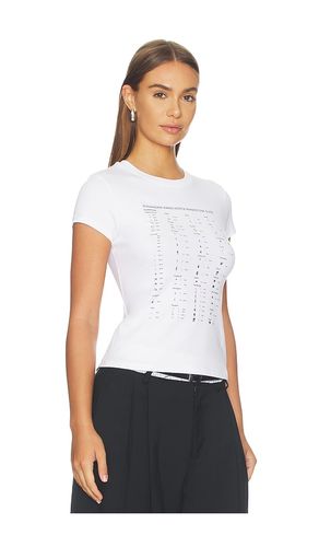 T-SHIRT FITTED WITH HOTFIX CARD GRAPHIC en . Taille XS. Also en S, M, L - Alexander Wang - Modalova