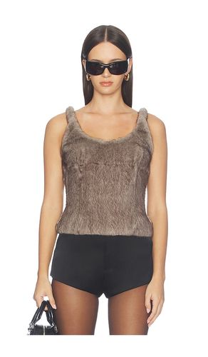 Faux Fur Fitted Tank Top en . Taille 0. Also en 2, 4 - Alexander Wang - Modalova