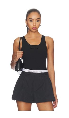 Racer Tank With Jacquard Logo in . Size M. Also in S, XS - Alexander Wang - Modalova