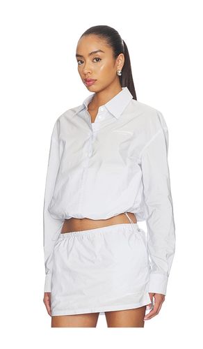 Cropped Shirt With Bungee Hem en . Taille L. Also en M, S - Alexander Wang - Modalova