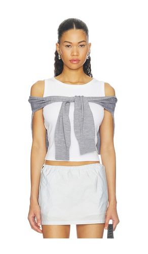 Pre-styled Tank Top With Draped Cardigan en . Taille M. Also en S - Alexander Wang - Modalova