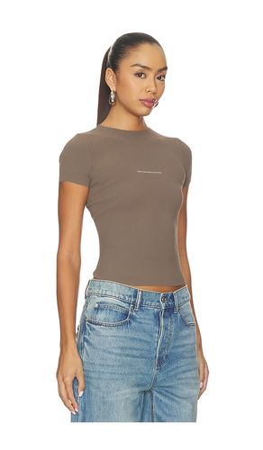 Short Sleeve Crewneck Top with Jacquard Logo en . Taille L. Also en - Alexander Wang - Modalova