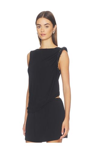 TOP SLEEVELESS W/ HOTFIX TWIST DRAPE en . Taille M. Also en S, XS - Alexander Wang - Modalova