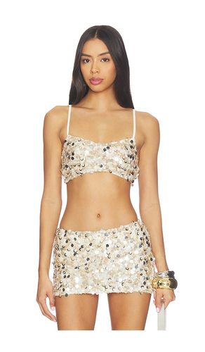 Soiree Top in Champagne in . Size L. Also in M, S, XS - Amelie Teje - Modalova