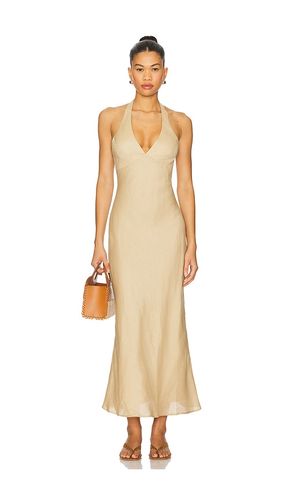 X REVOLVE Paola Halter Linen Midi Dress in . Size 10. Also in 2, 6 - Bardot - Modalova