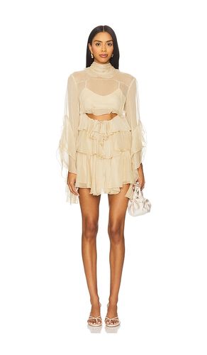 ROBE MINI VOLANTÉE ANYSSA en . Taille 10. Also en 12, 6, 8 - Bardot - Modalova