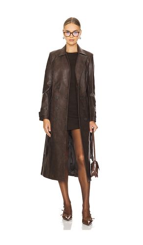 Faux Leather Trench Coat in . Size M. Also in - Bardot - Modalova