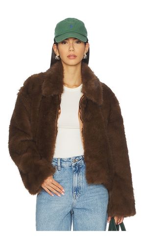 Sylvie Zip Faux Fur Jacket in . Size 10. Also in 2, 4, 8 - Bardot - Modalova