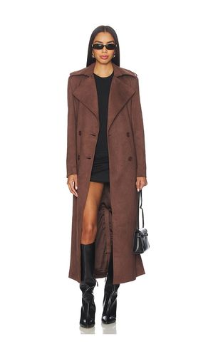 TRENCH-COAT EN FAUX DAIM KIRA en . Taille 10. Also en 4, 6, 8 - Bardot - Modalova