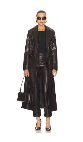 Andros Faux Croc Leather Coat en . Taille L. Also en M, S, XL, XS - Bardot - Modalova