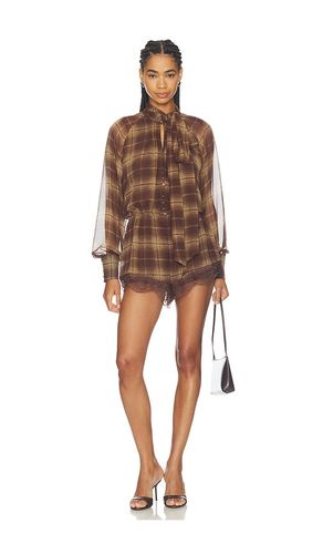 X REVOLVE Petra Long Sleeve Playsuit in . Size 10. Also in 4, 6, 8 - Bardot - Modalova