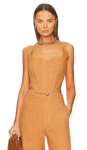 Linen Corset Bustier in . Size 10, 4, 6, 8 - Bardot - Modalova