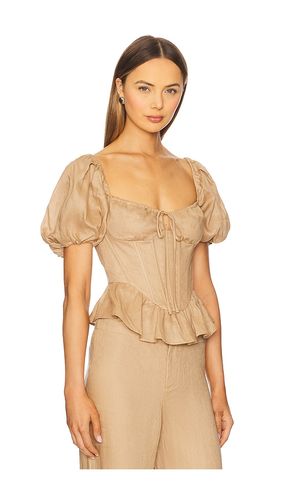 Esra Puff Sleeve Corset Top en . Taille 4. Also en 6, 8 - Bardot - Modalova