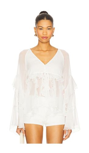 BLOUSE VOLANTÉE ROSALO en . Taille 6. Also en 10, 12 - Bardot - Modalova