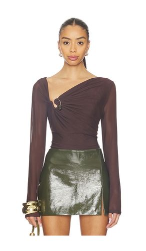 Marisol Asymmetric Mesh Top en . Taille M. Also en S, XS - Bardot - Modalova