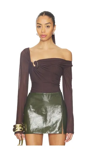Marisol Asymmetric Mesh Top in . Size S. Also in XS - Bardot - Modalova