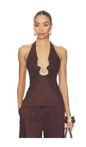Cavarly Linen Halter Top en . Taille 10. Also en 6 - Bardot - Modalova
