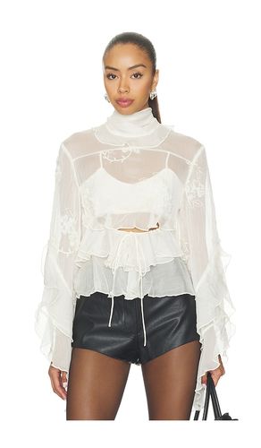 BLOUSE VOLANTÉE ANYSSA en . Taille 10. Also en 2, 4, 6, 8 - Bardot - Modalova