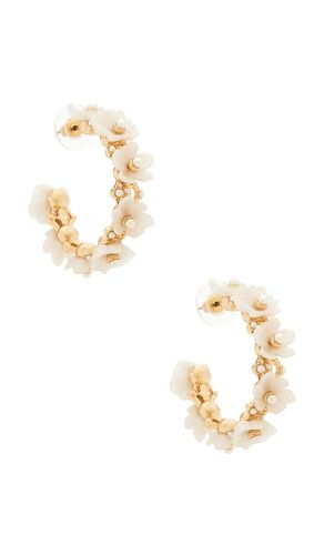 Bridal Floral Hoop Earrings in - BaubleBar - Modalova
